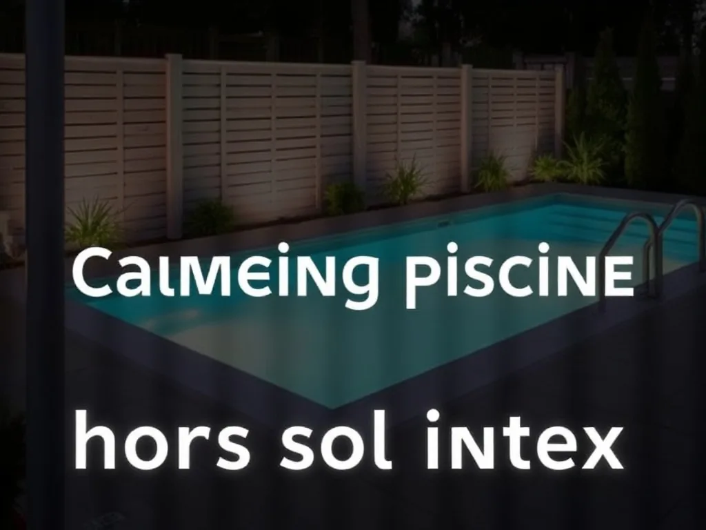 Grand tapis solaire Intex déployé sur l'herbe à côté d'une piscine tubulaire, avec un réchauffeur électrique branché sur le